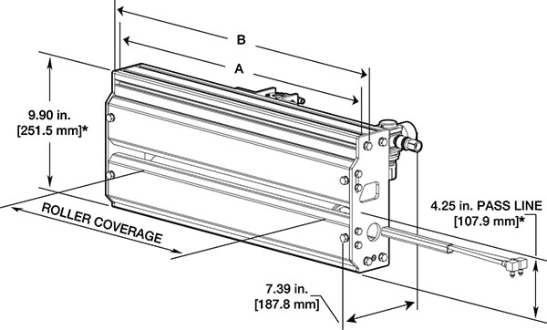 single roller dimensions