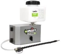 Lubricate cutting tools with a minimum quantity of lubricant with a Unist solution